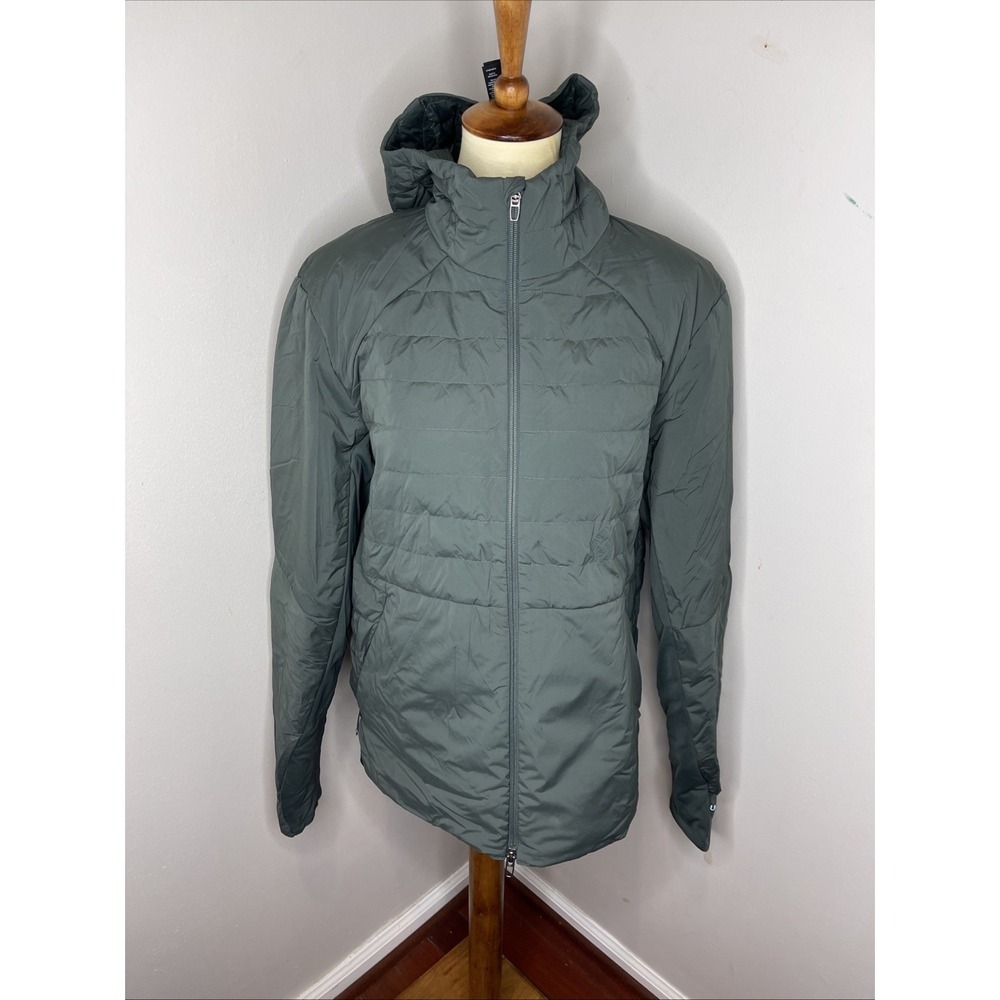 Mens Lululemon For It All Jacket in Smoked Spruce Green Large L